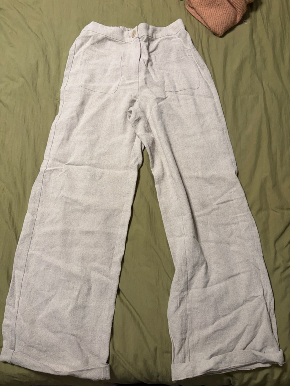 Women’s Light beige Casual Wide-Leg Pants